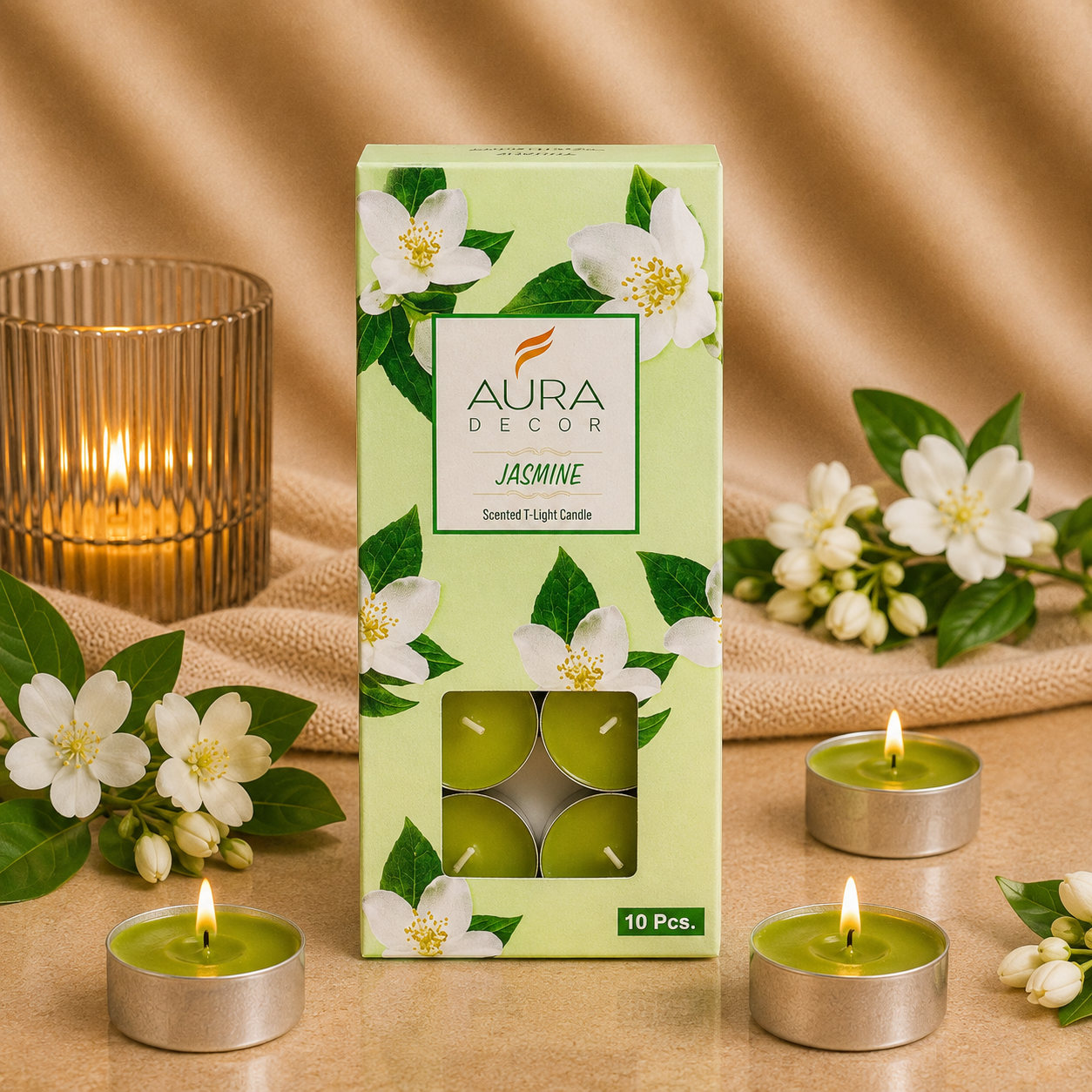 AuraDecor Pack of 10 Fragrance Tealight