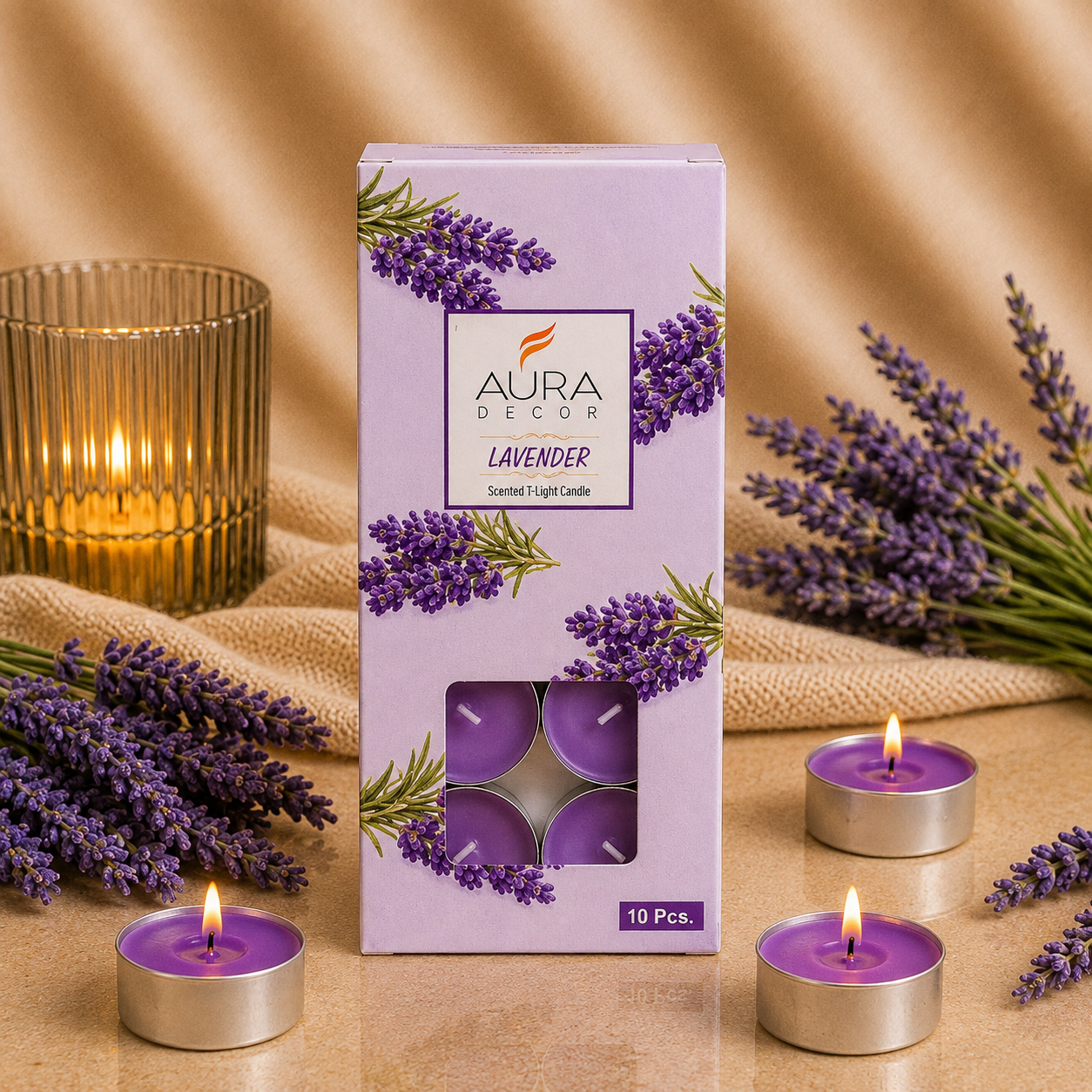 AuraDecor Pack of 10 Fragrance Tealight