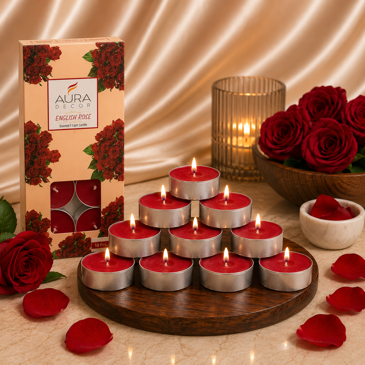 AuraDecor Pack of 10 Fragrance Tealight