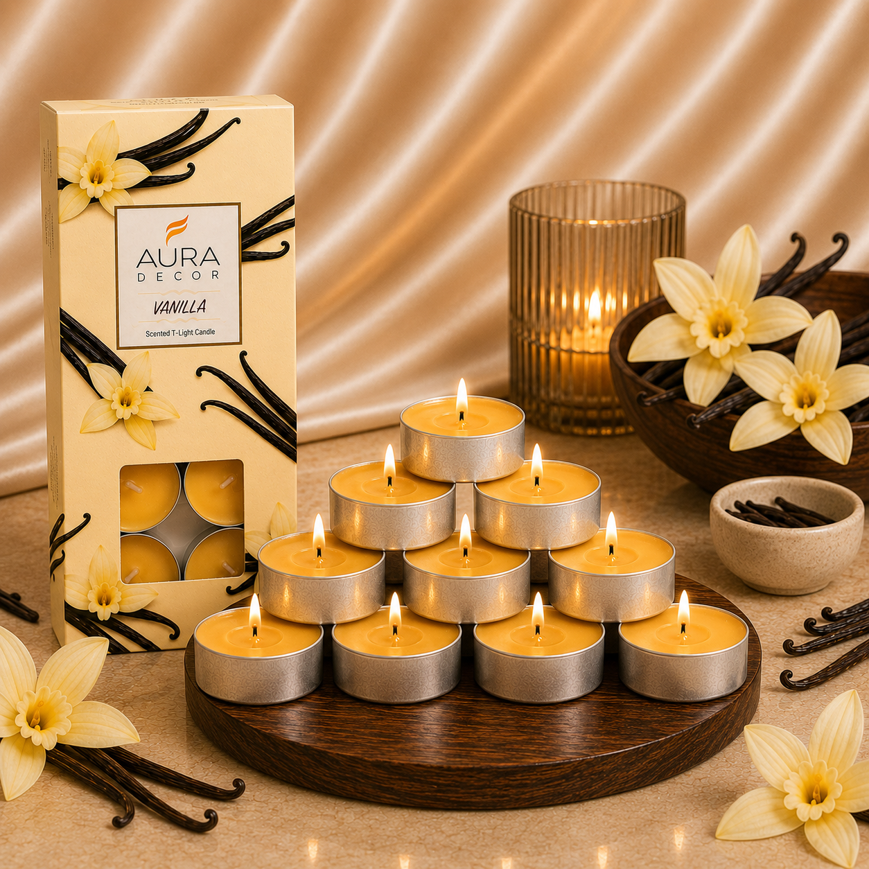 AuraDecor Pack of 10 Fragrance Tealight