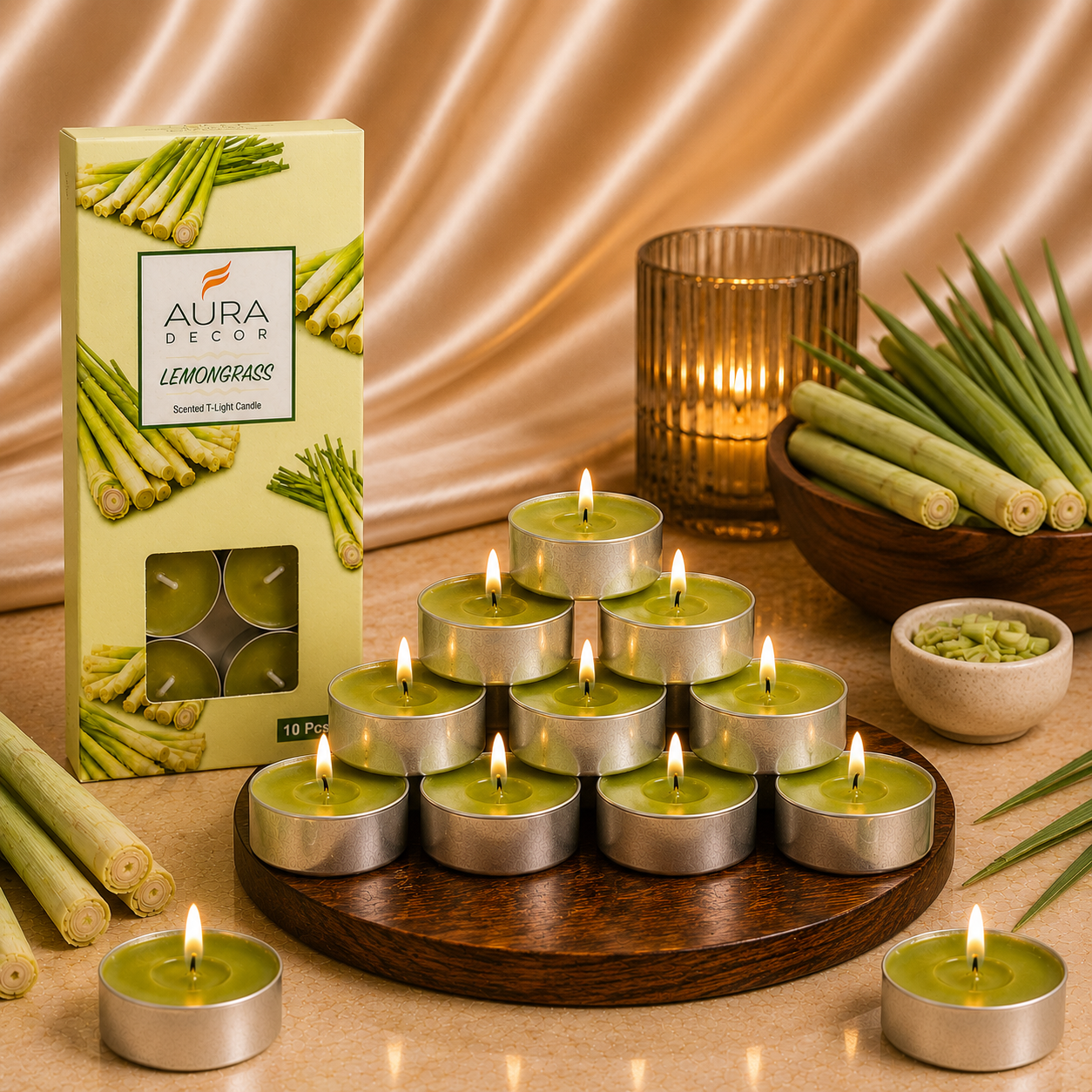 AuraDecor Pack of 10 Fragrance Tealight