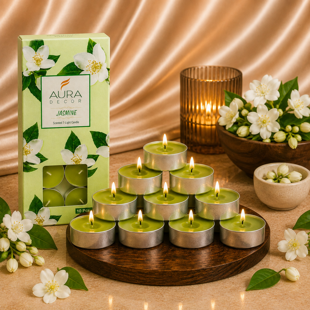 AuraDecor Pack of 10 Fragrance Tealight