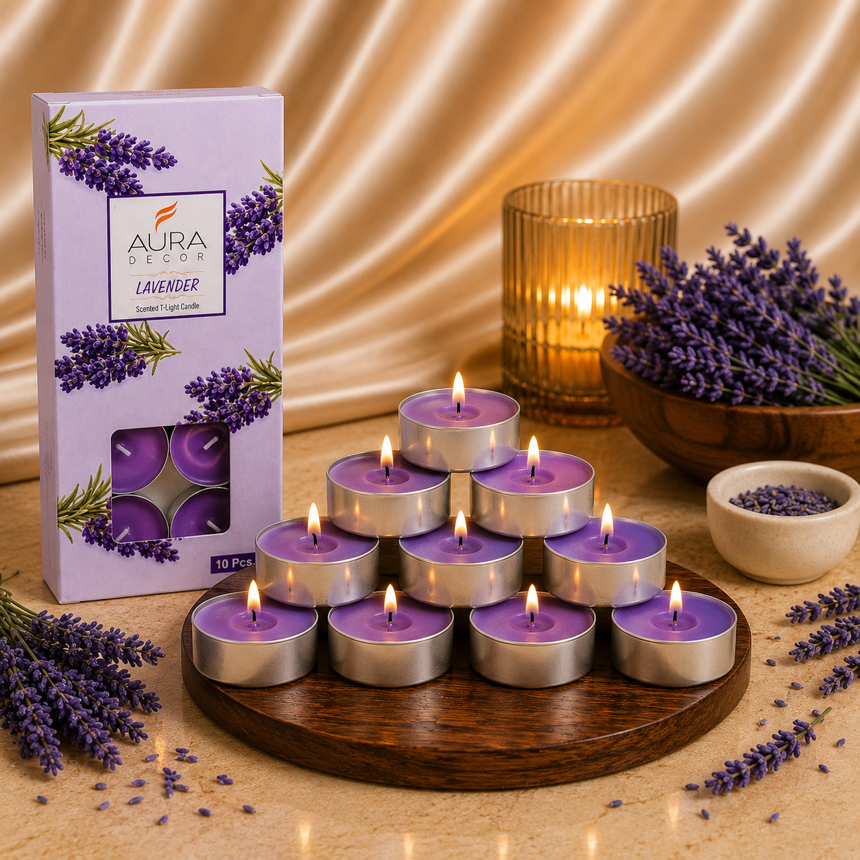 AuraDecor Pack of 10 Fragrance Tealight