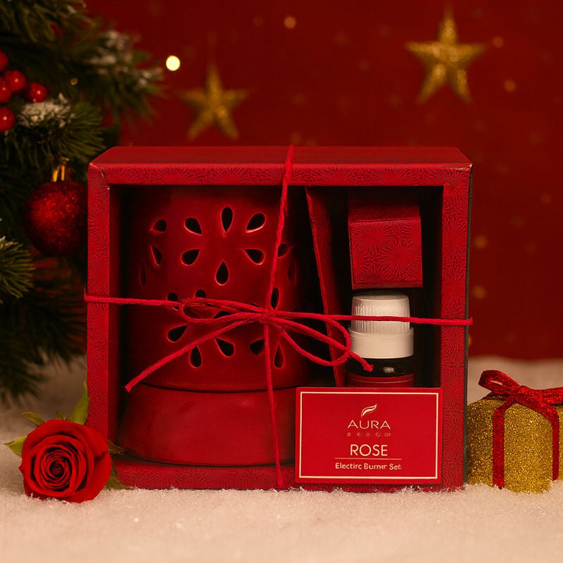 AuraDecor Electric Coloured Diffuser Gift Set with 10ml Aroma Oil (Assorted Colour)