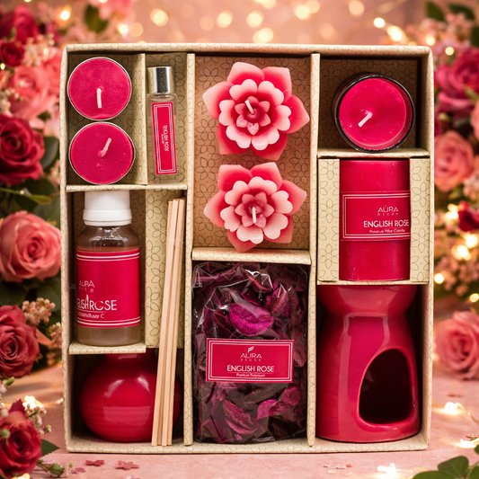 Combo Gift Pack for Aroma theraphy Fragrance English Rose