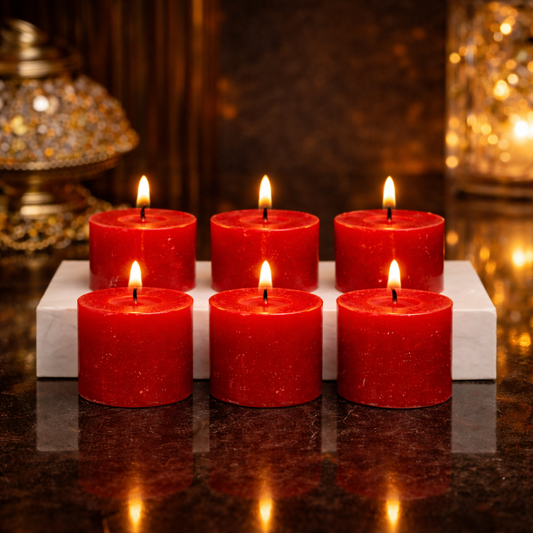 AuraDecor Fragrance Votive Candles Set of 6