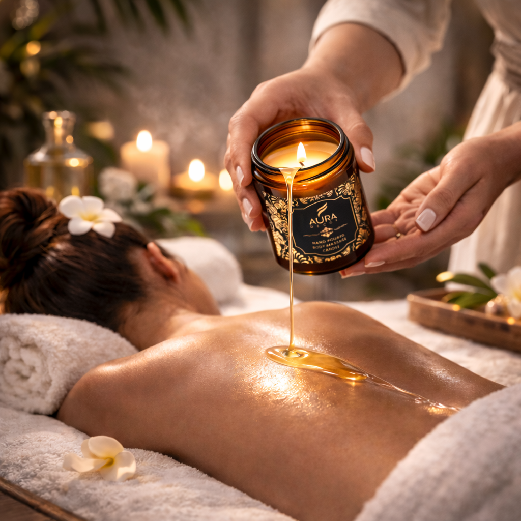 AuraDecor Body Massage Candle ( 100% Natural Candle )