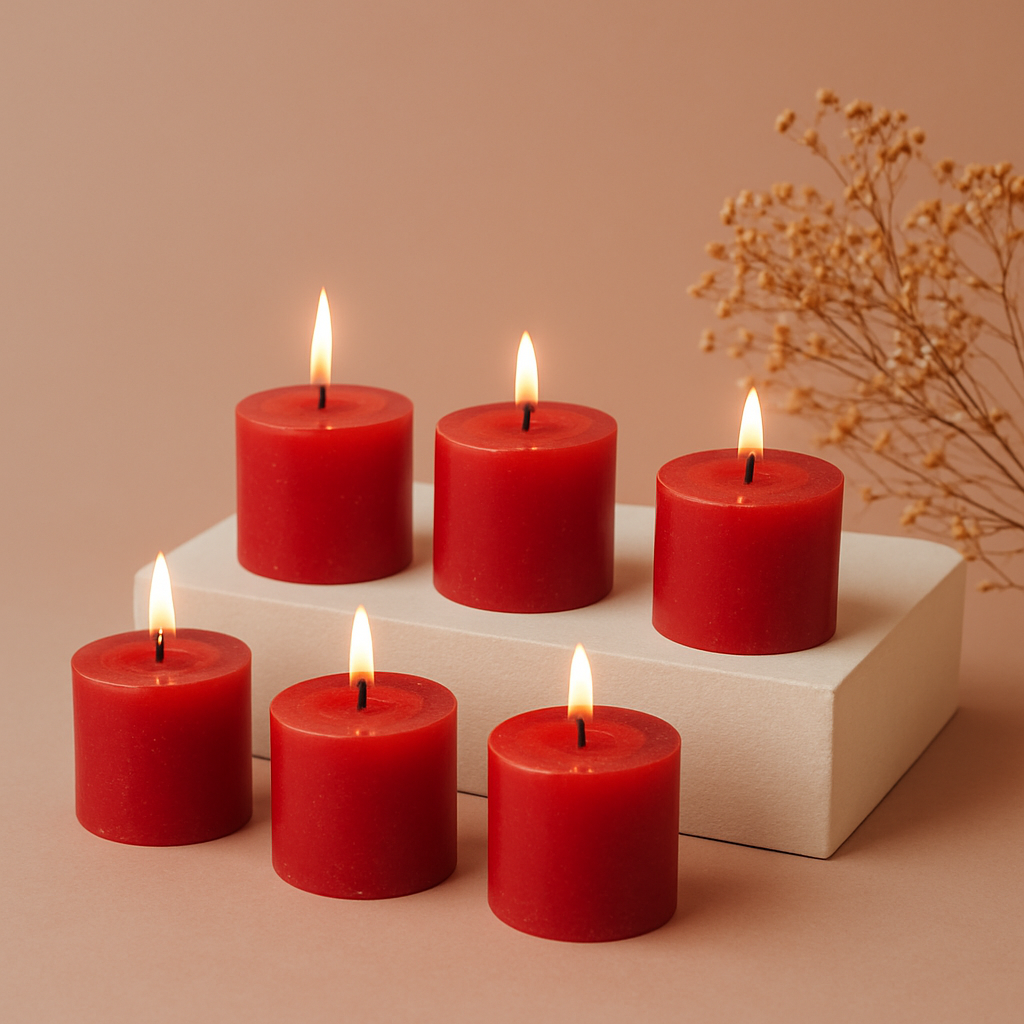 AuraDecor Fragrance Votive Candles Set of 6