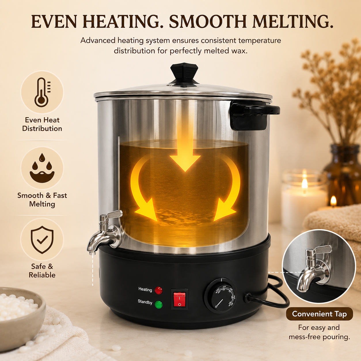 AuraDecor  New Melter Heavy Duty Faster Heating ( 16 Ltr Capacity )