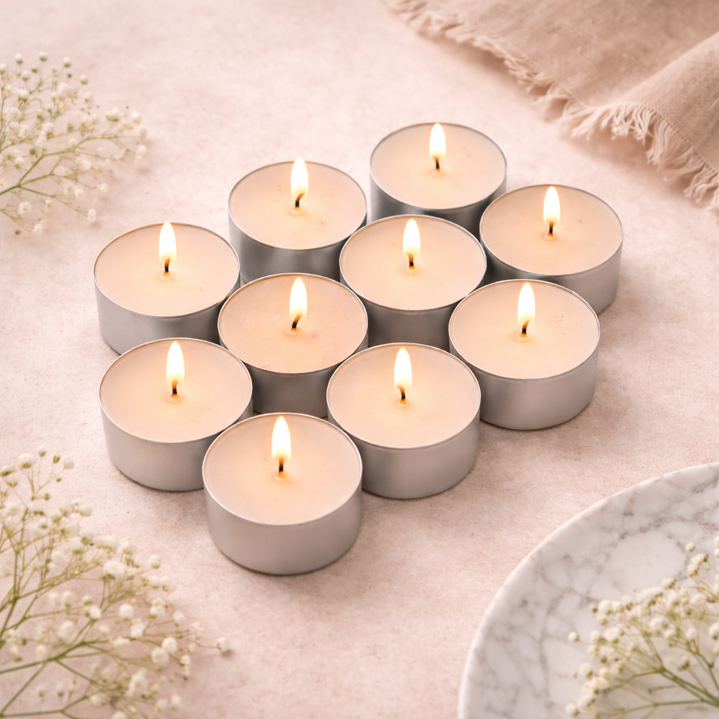 AuraDecor 9 Hours Burn Time Tealight Candles Home Spa Office Wedding