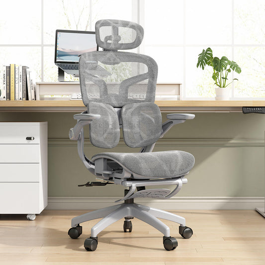 Auradecor FlexAlign Pro Ergonomic Office Chair with 4D Headrest