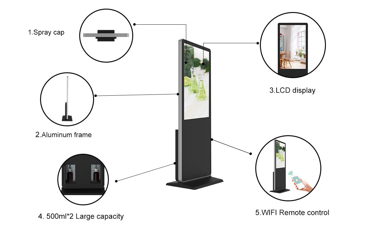 AuraDecor ScentScreen Pro – Digital Advertising Display with Smart Aroma Scenting