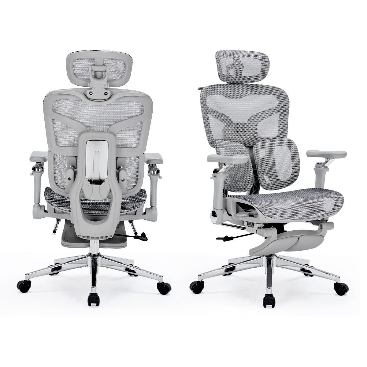 Auradecor ErgoSync Elite Ergonomic Recliner Office Chair with Double Lumbar Support