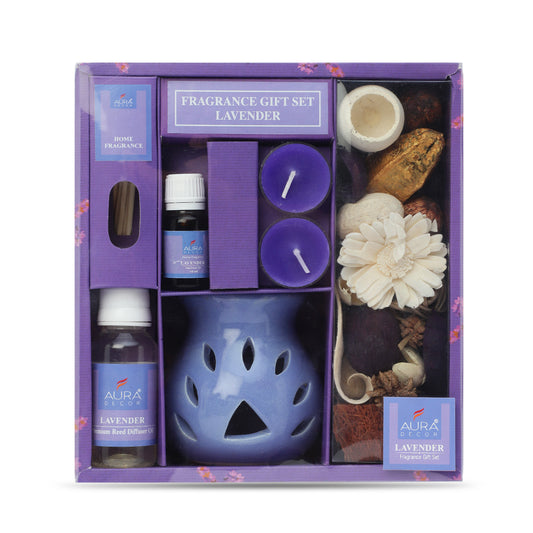 AuraDecor Aromatherapy giftset (aroma diffuser, reed diffuser, potpourri & tealights) (GS-18)