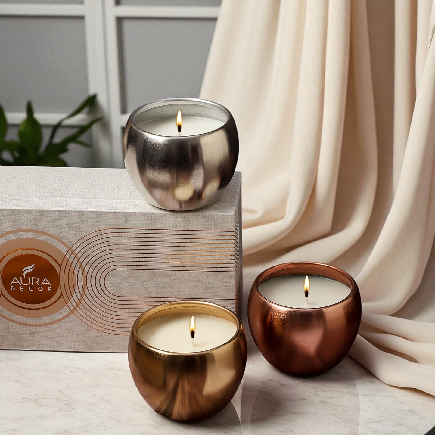 Auradecor Sanskrit Serenity candle gift set