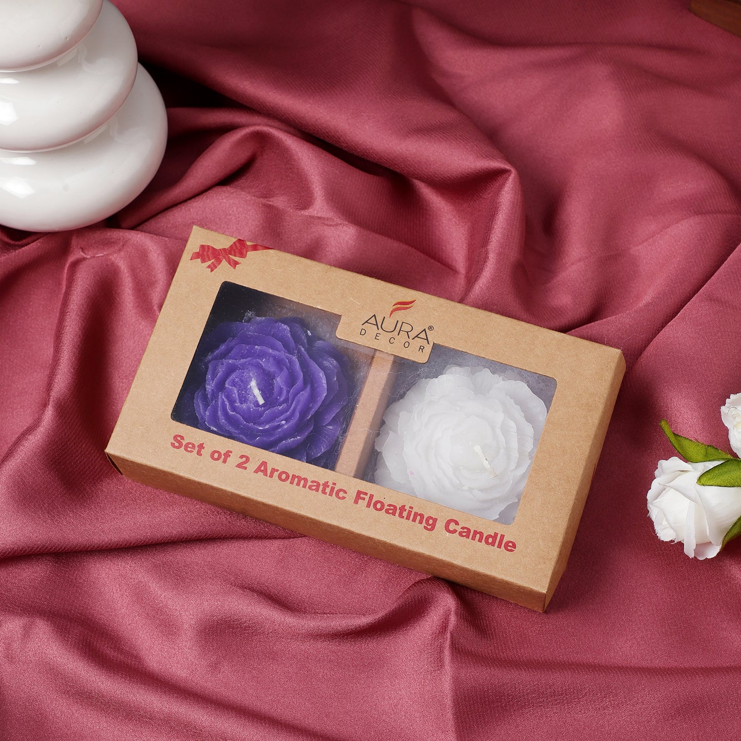 Floating Flower Candle Set - Aromatic Duo