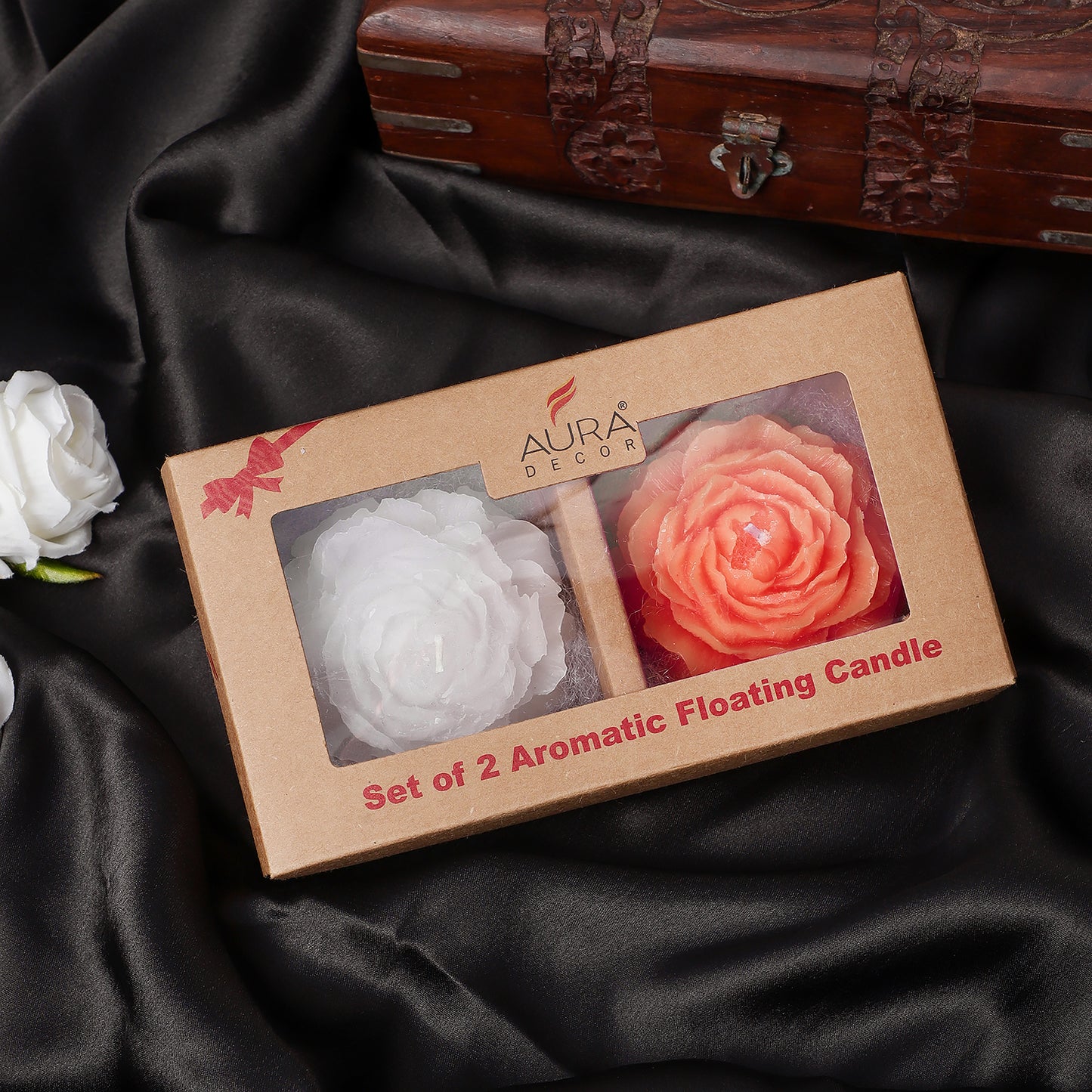 Floating Flower Candle Set - Aromatic Duo