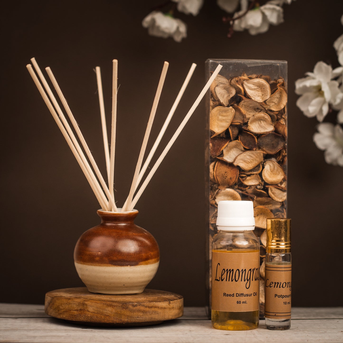 Reed Diffuser Gift Set with Potpourri Master Box 20 Pcs ( RD-10 )