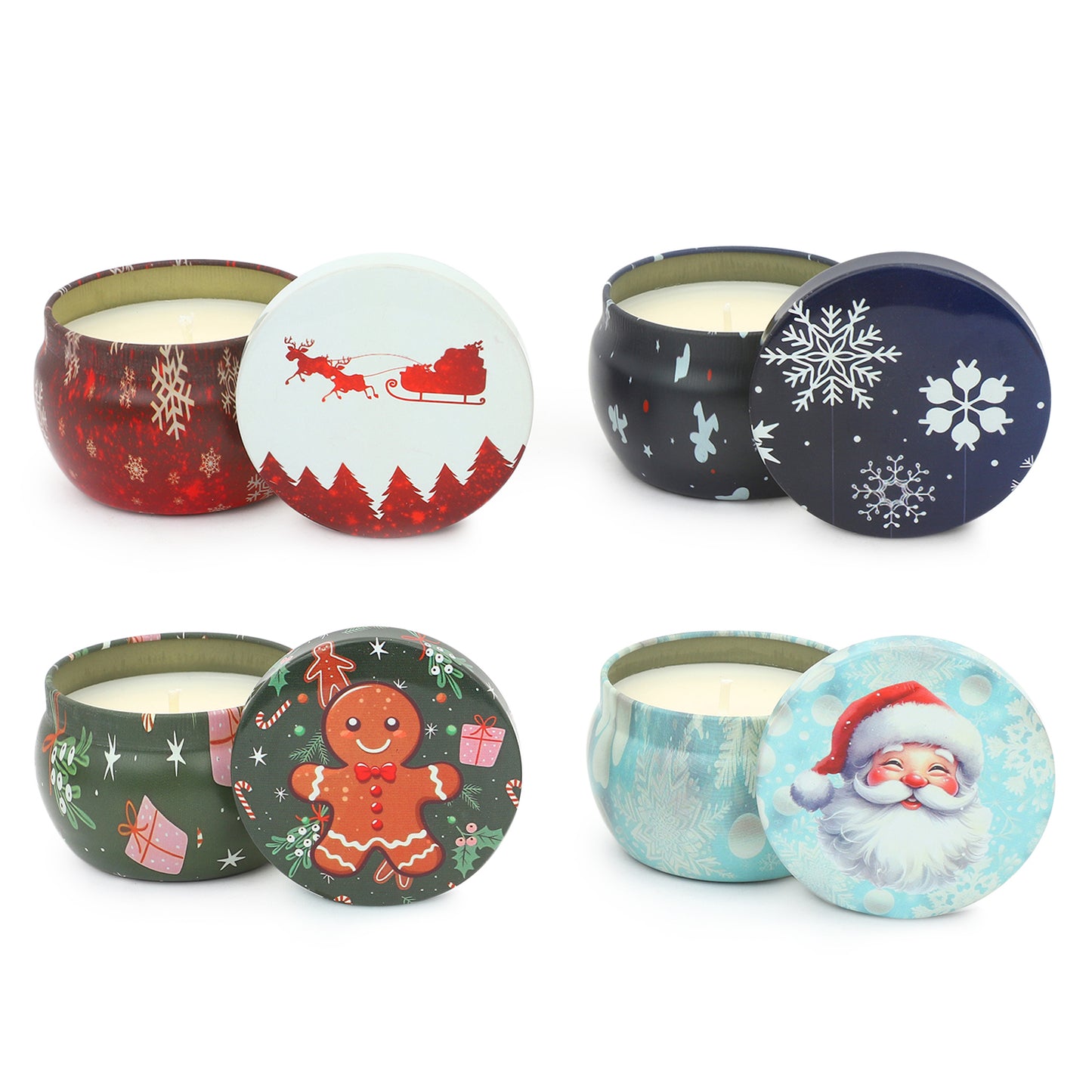 Christmas Charm Gift Set |Set of 4| Christmas candle|