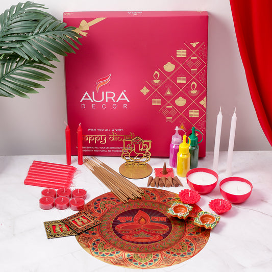 Bulk Buy Auradecor Diwali Essentials Gift Set |Festive essentials| (Master pack of 20pcs)