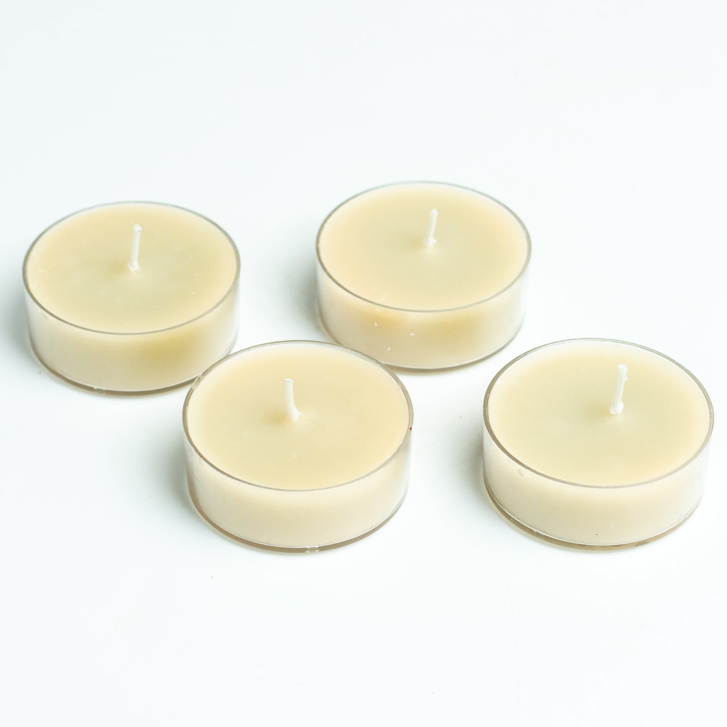 AuraDecor Scented Soy Wax Acrylic Jumbo Tealight Candle Set of 4