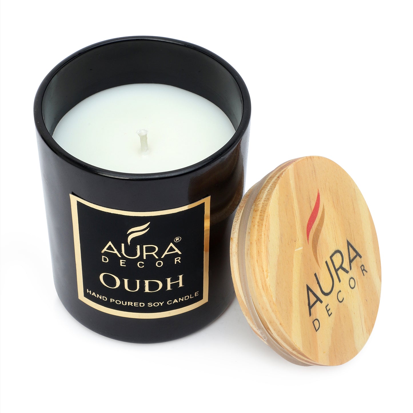 Auradecor Black lid jar candle