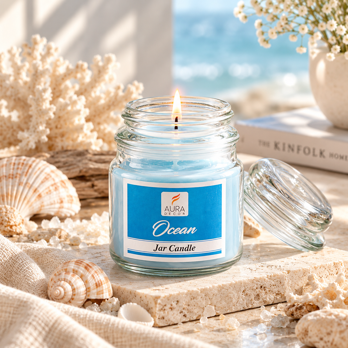 AuraDecor Cookie Jar Candles ( Paraffin Wax, 30 hours Life )