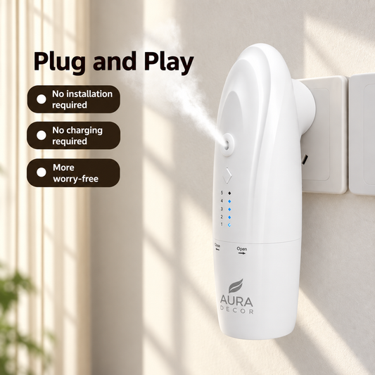 AuraDecor Plug2 Smart Aroma Diffuser App-Controlled Fragrance for Modern Spaces
