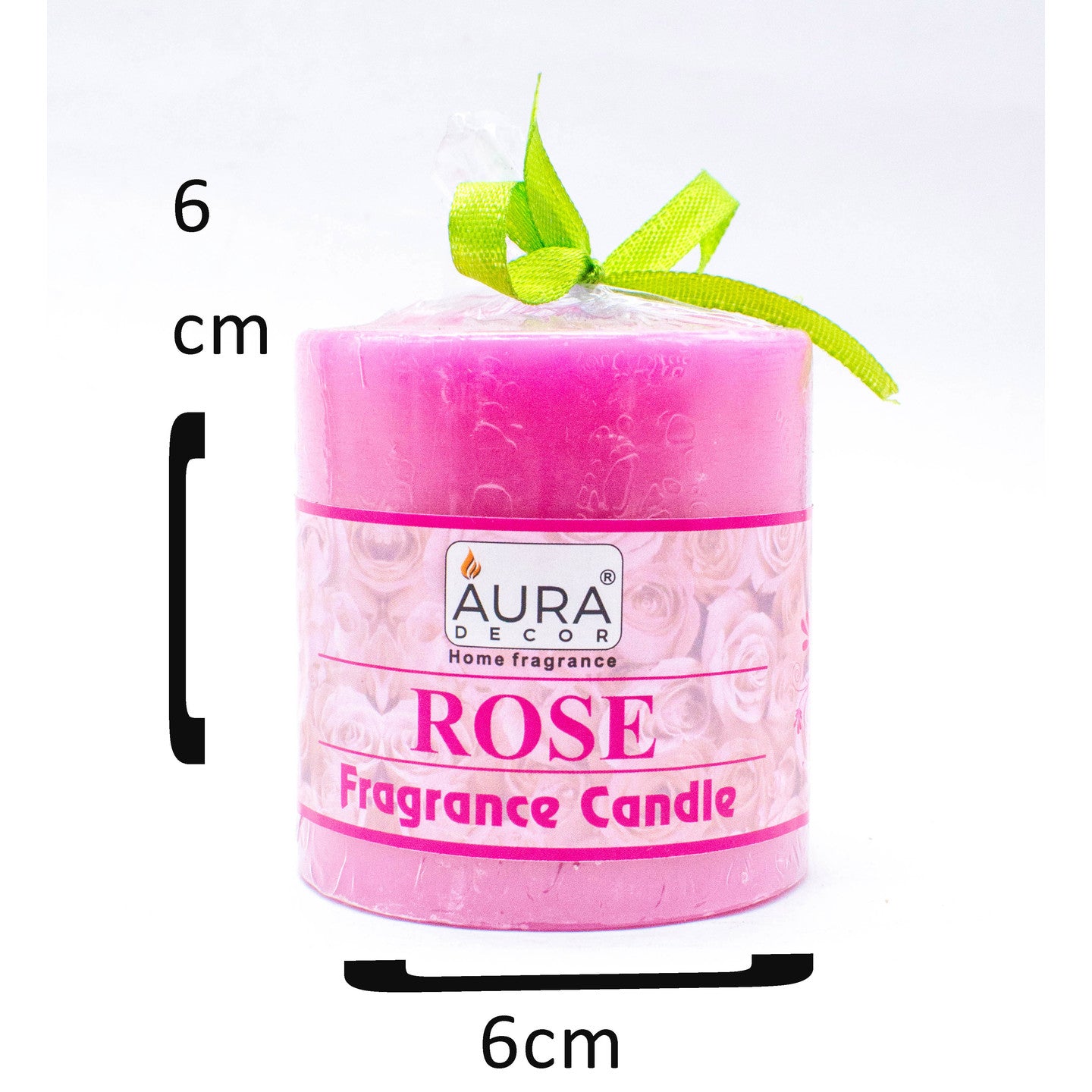 AuraDecor 2.5*2.5 Inch Fragrance Pillar Candle