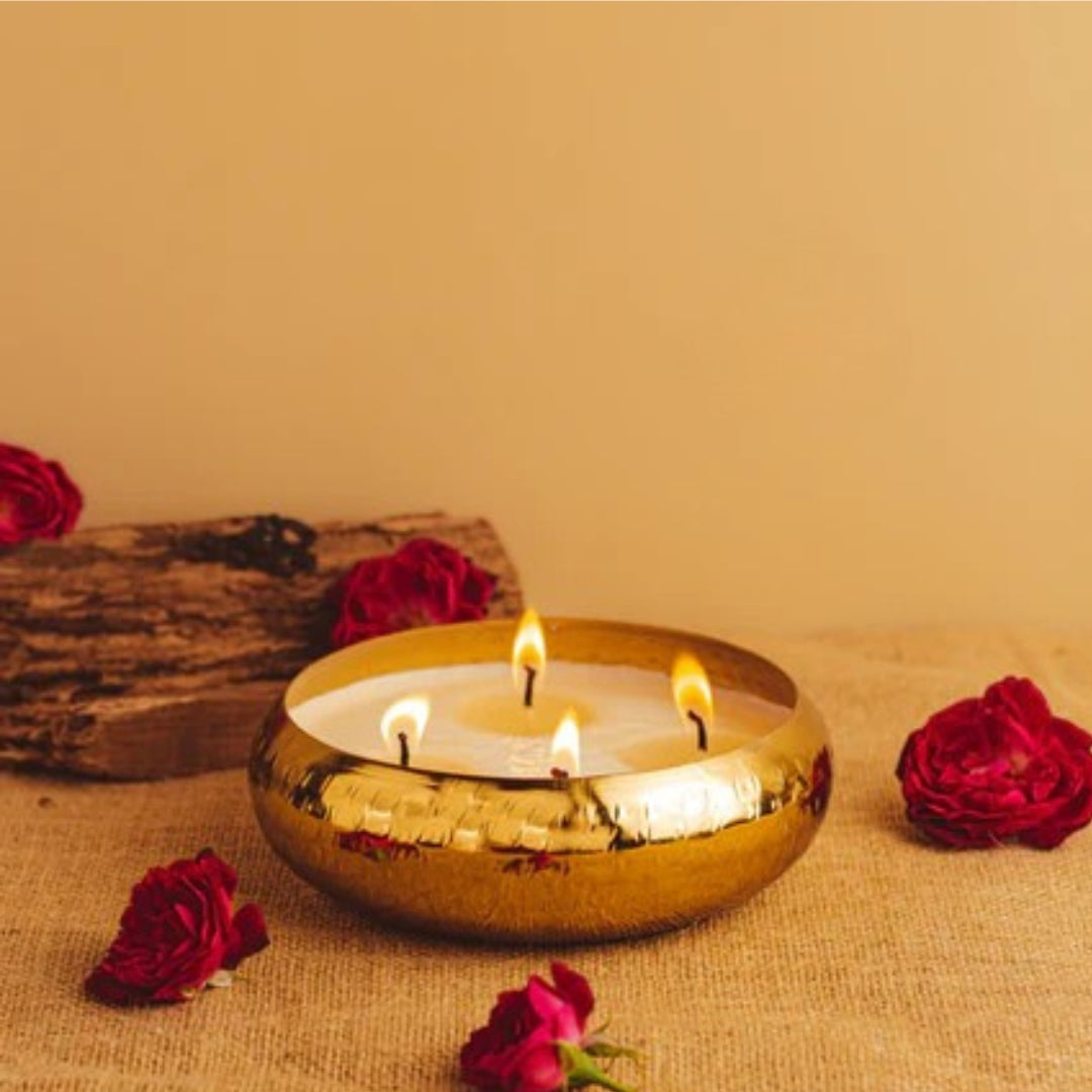 AuraDecor Fragrance Urli Candle for Festivals ( Oodh Fragrance )