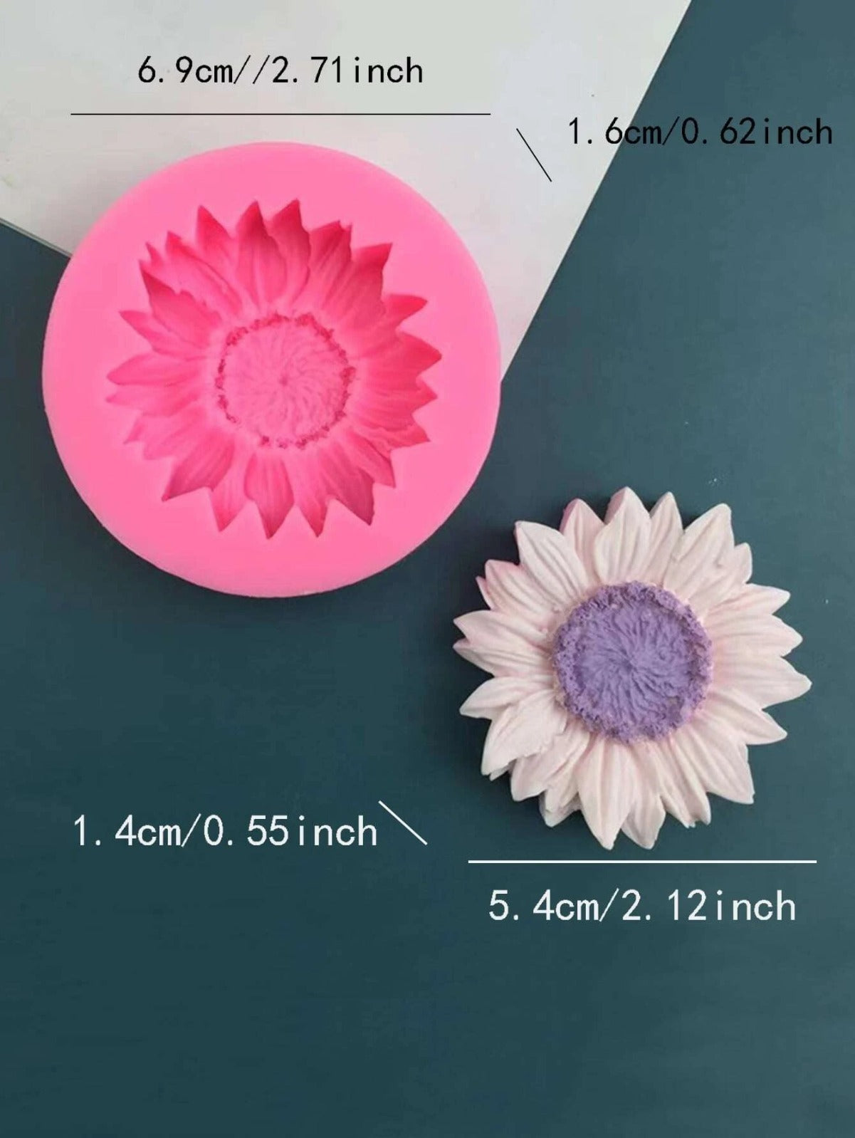Auradecor Sun Flower Mould for Candle Making