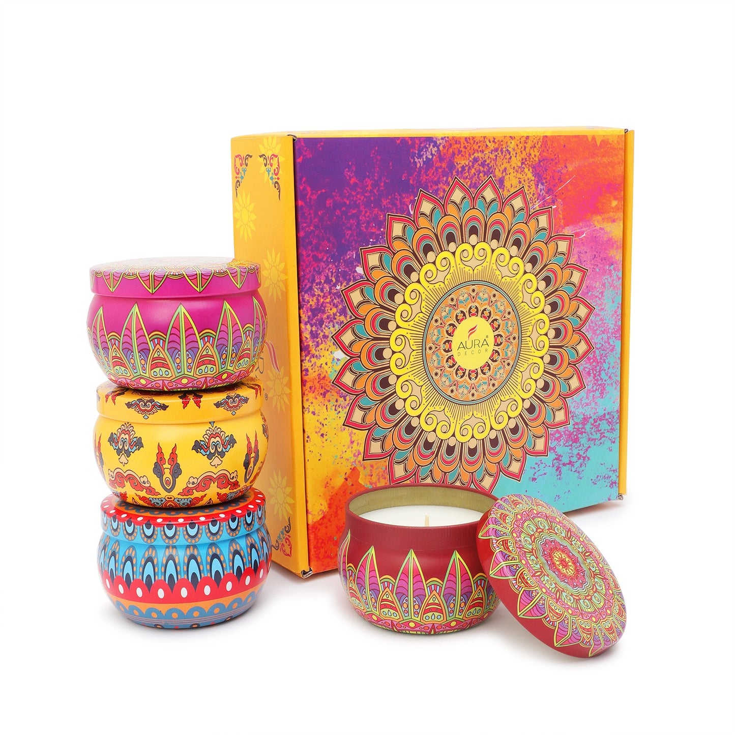 Bulk Buy Morrocan Tin gift set |Set of 4| (Master pack of 20 box)