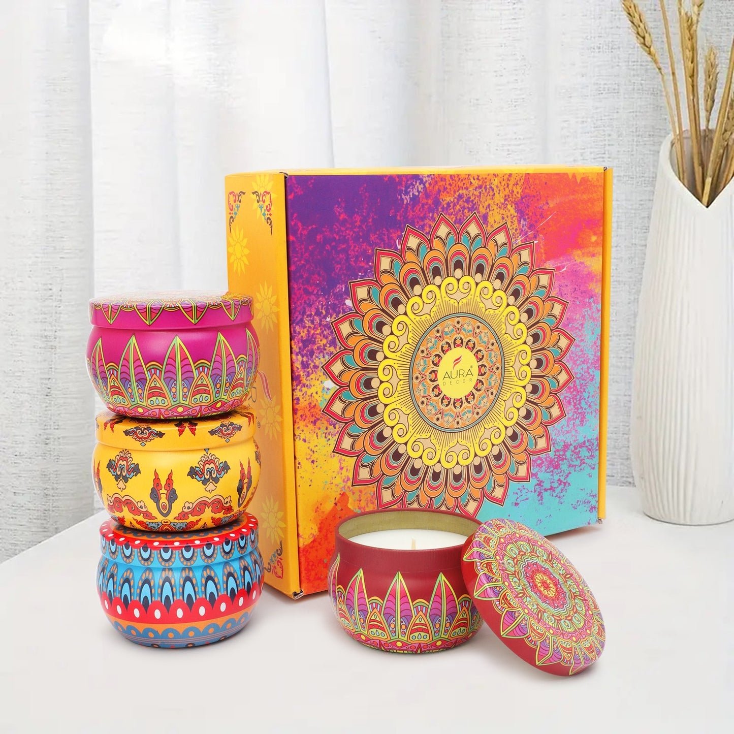 Bulk Buy Morrocan Tin gift set |Set of 4| (Master pack of 20 box)