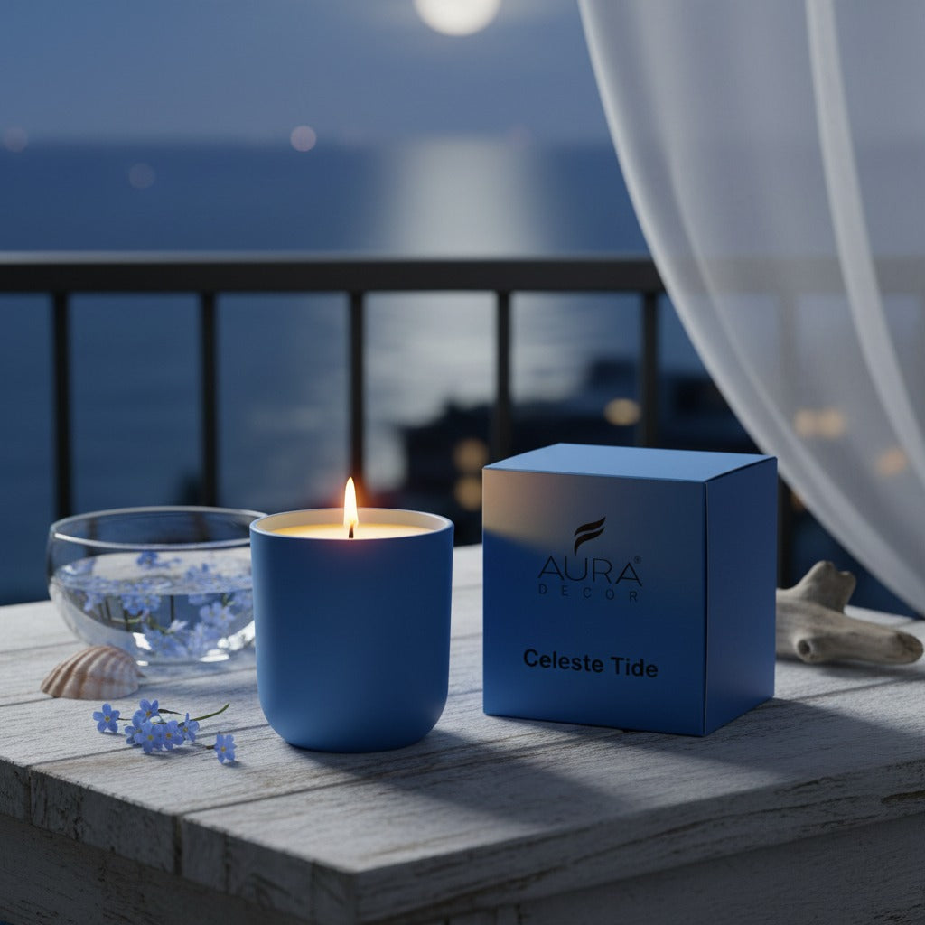 Auradecor Lume Gentle Hour Candle || Glass candle|| Scented candle