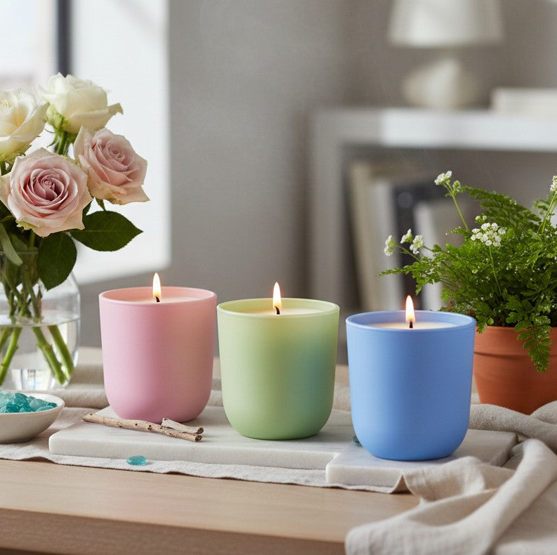 Auradecor Lume Gentle Hour Candle || Glass candle|| Scented candle