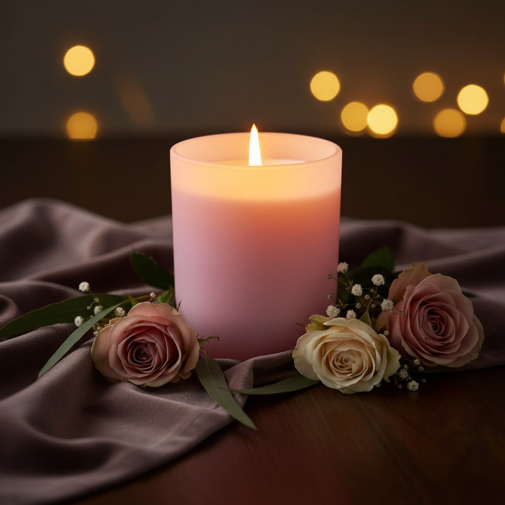 Auradecor Lume Gentle Hour Candle || Glass candle|| Scented candle