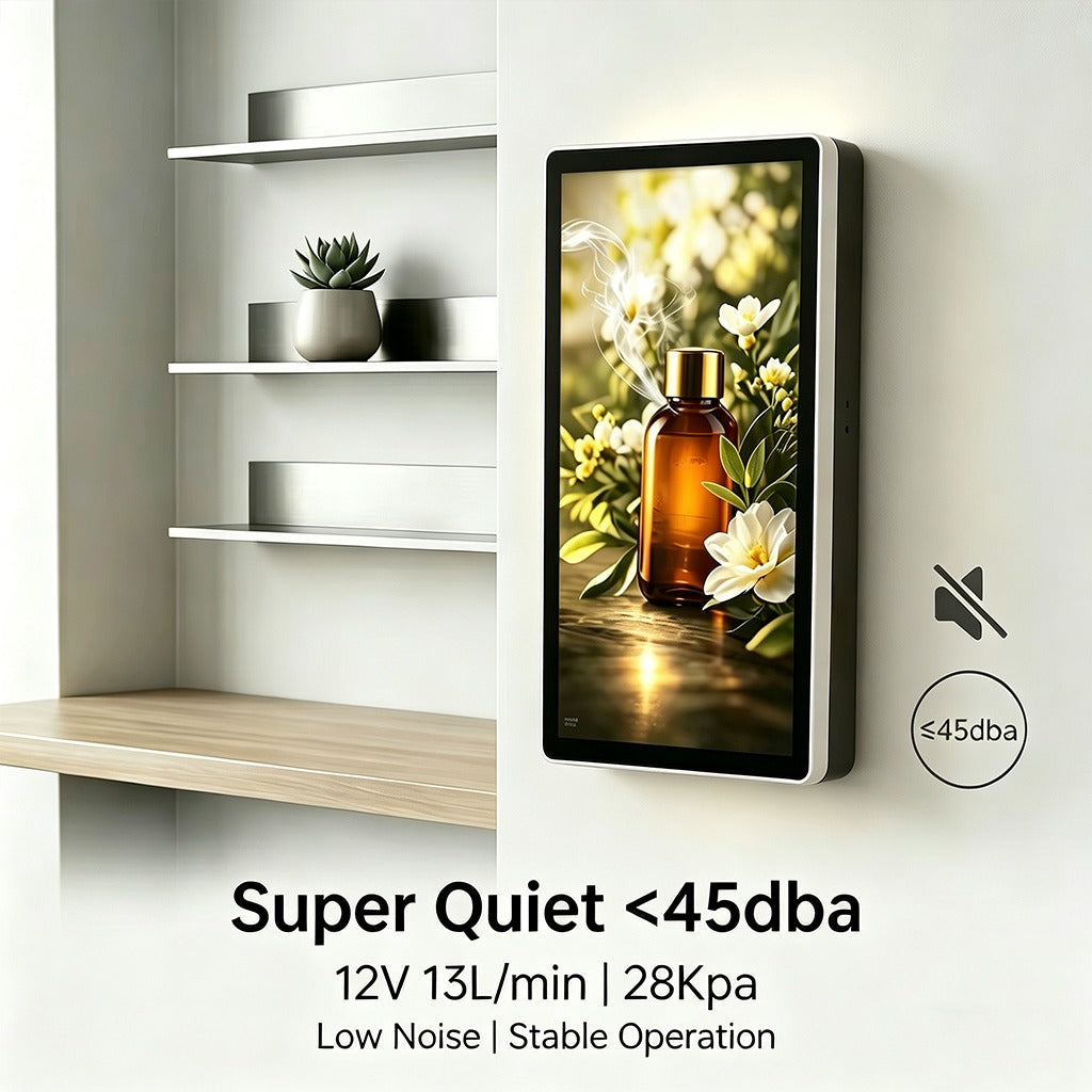AuraDecor AD-SCENT Smart Aroma Diffuser & Digital Advertising Display | 18.5" Android Display