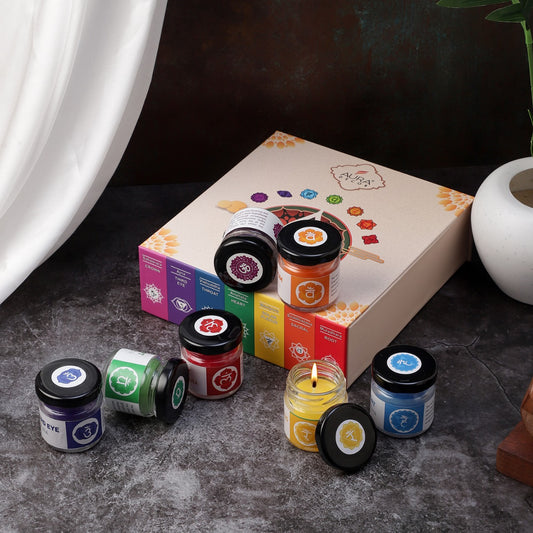 AuraDecor 7 Chakra Candles ( Gift Set )