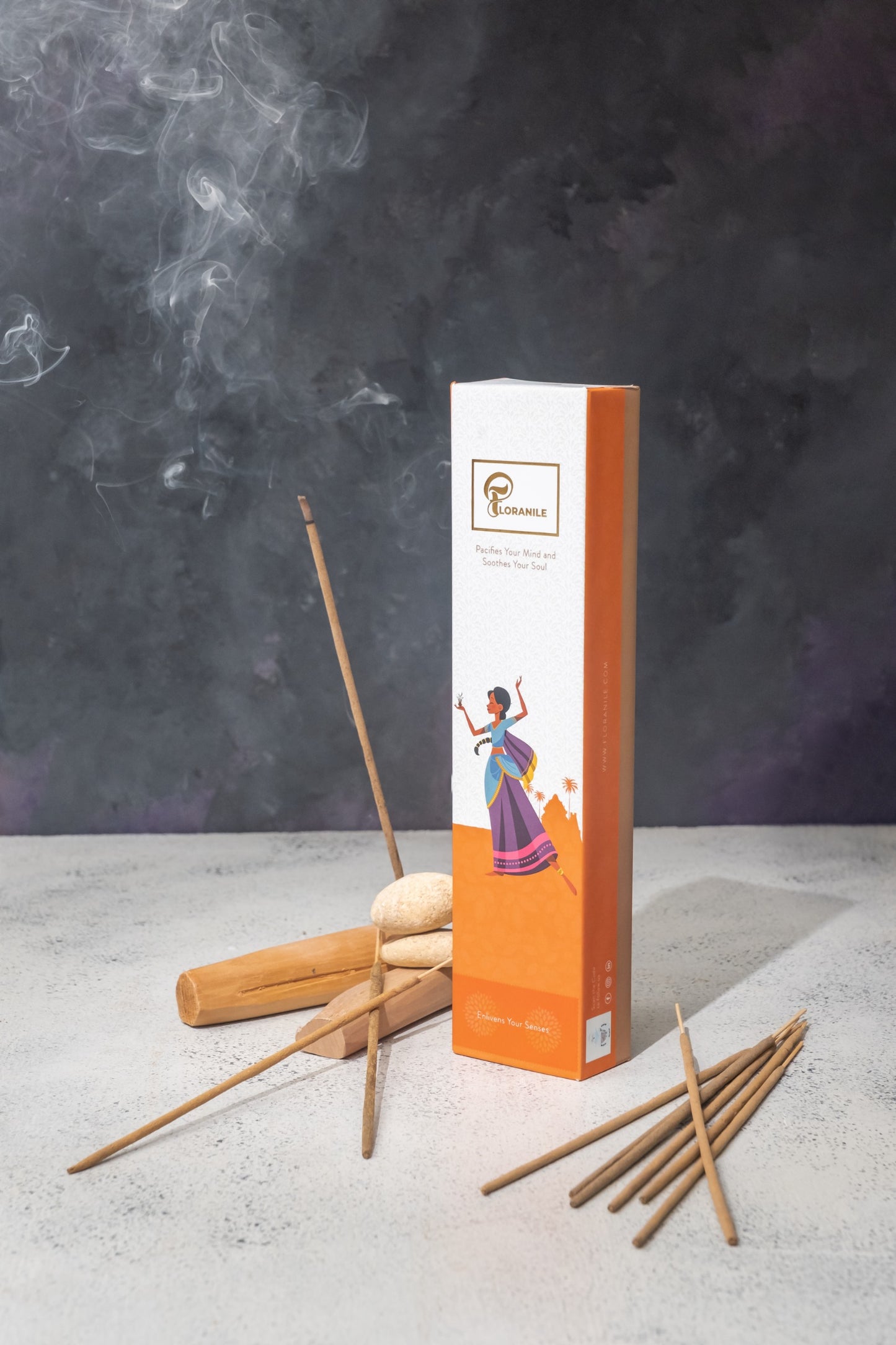 Premium Handmade Incense Sticks - 40 Sticks Each (Rose & Sandalwood ) |Pack of 2