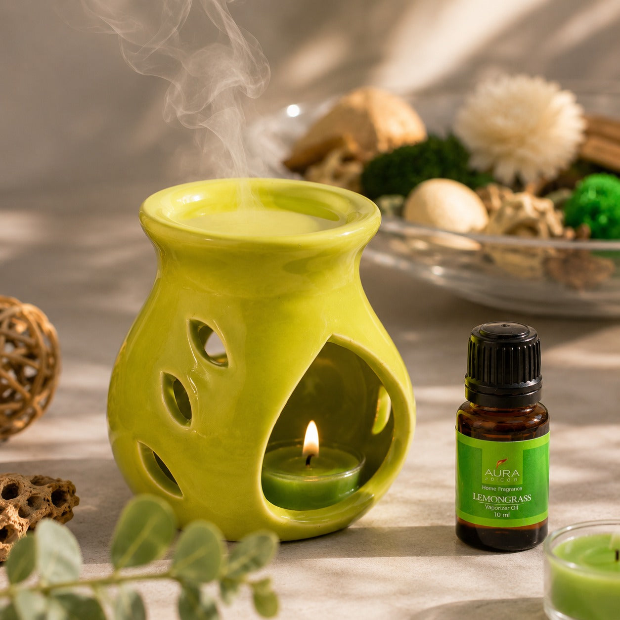 Bulk Buy AuraDecor Gift Set New ( GS-16 ) ( Diffuser , Fragrance, Potpourri & 2 Tealights ) MOQ 20 Sets