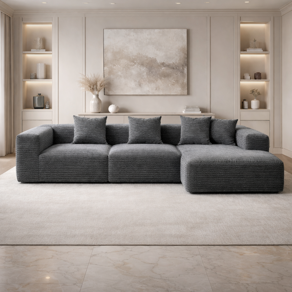 Auradecor Palazzo L‑Shape Compressed Sofa