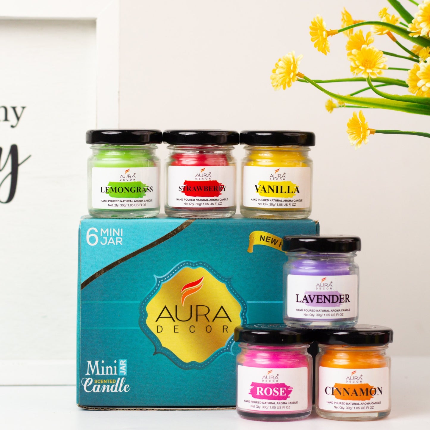 Bulk Buy Mini Fragrance Jar Set of 6 ( MOQ 24 Sets )
