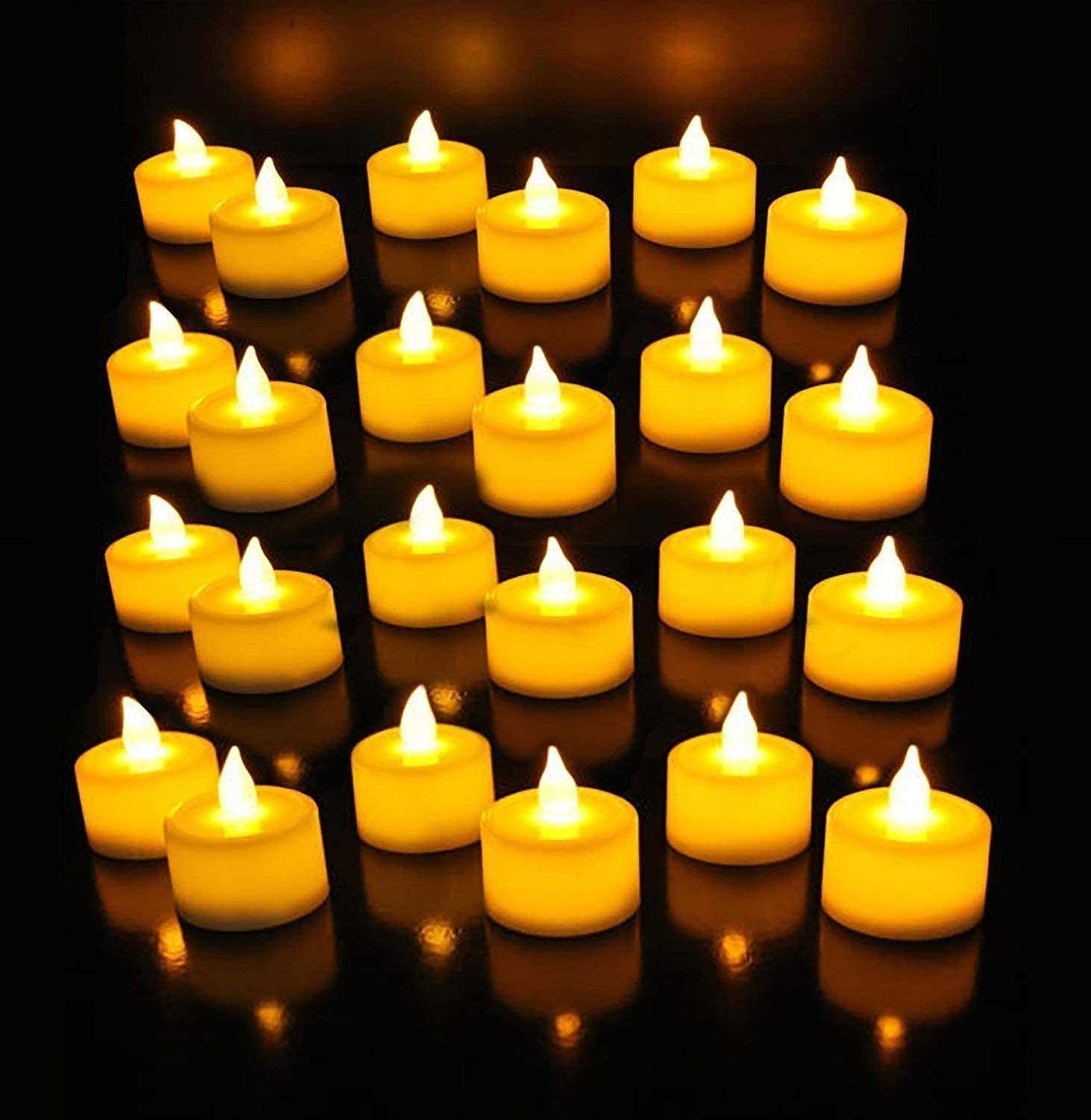 Bulk Buy Pack of 12 AuraDecor LED Tealight Candles (Master Qty 21 Packs)