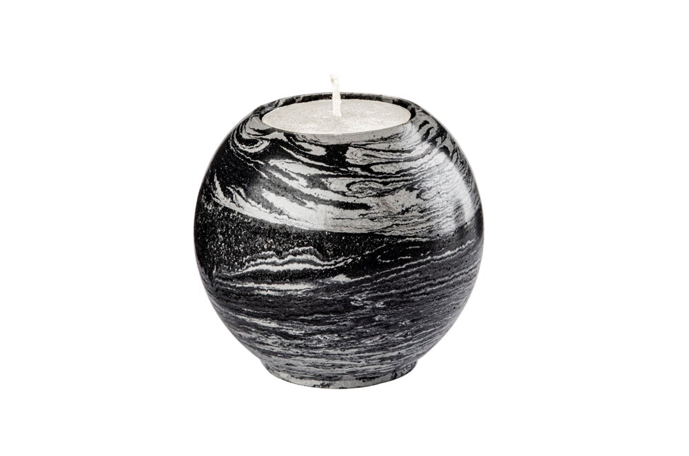 AuraDecor Concrete 3-D Sphere Vessel for Candle Making, Flower decorations and Home Decor Purposes