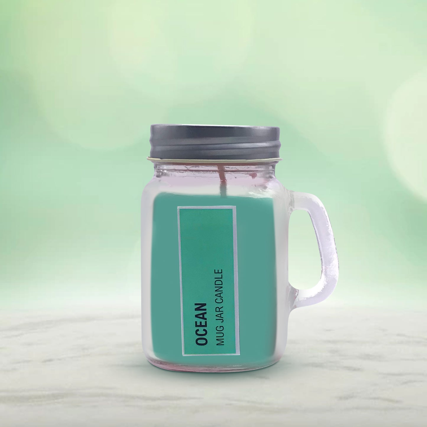 AuraDecor Mug Jar Candle ( Ocean Fragrance )
