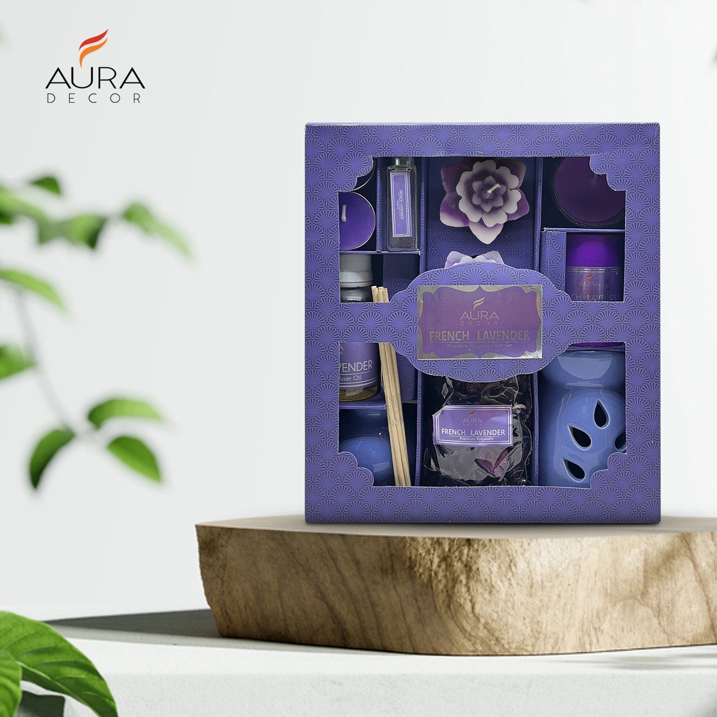 Aura Combo Gift Pack for Aromatherapy, Corporate Gifting Fragrance Lavender