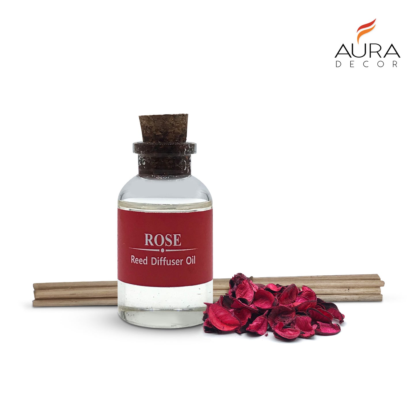 Reed Diffuser Gift Set with Potpourri ( Rose )