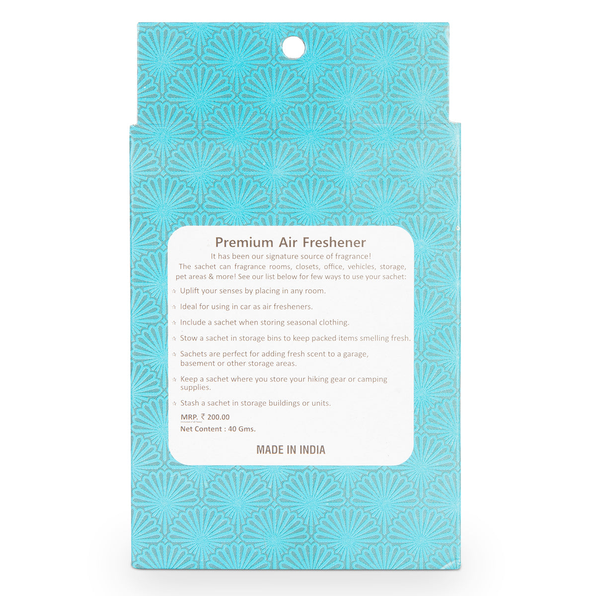 Air Perfume/Air Fresheners Pouch Bag for Office/Room/Car/Toilet and Wardrobe (Pouch Pack 40 gm) (Ocean Breeze)