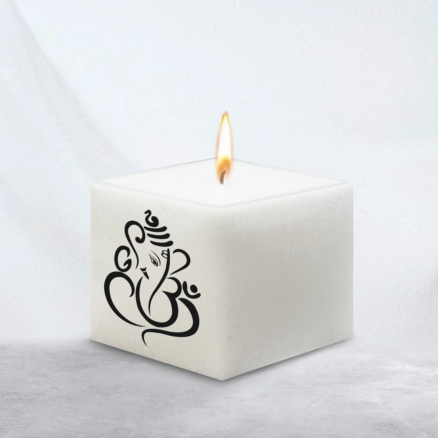 Divine Ganesha Candle 3*3*3 Inch Unscented
