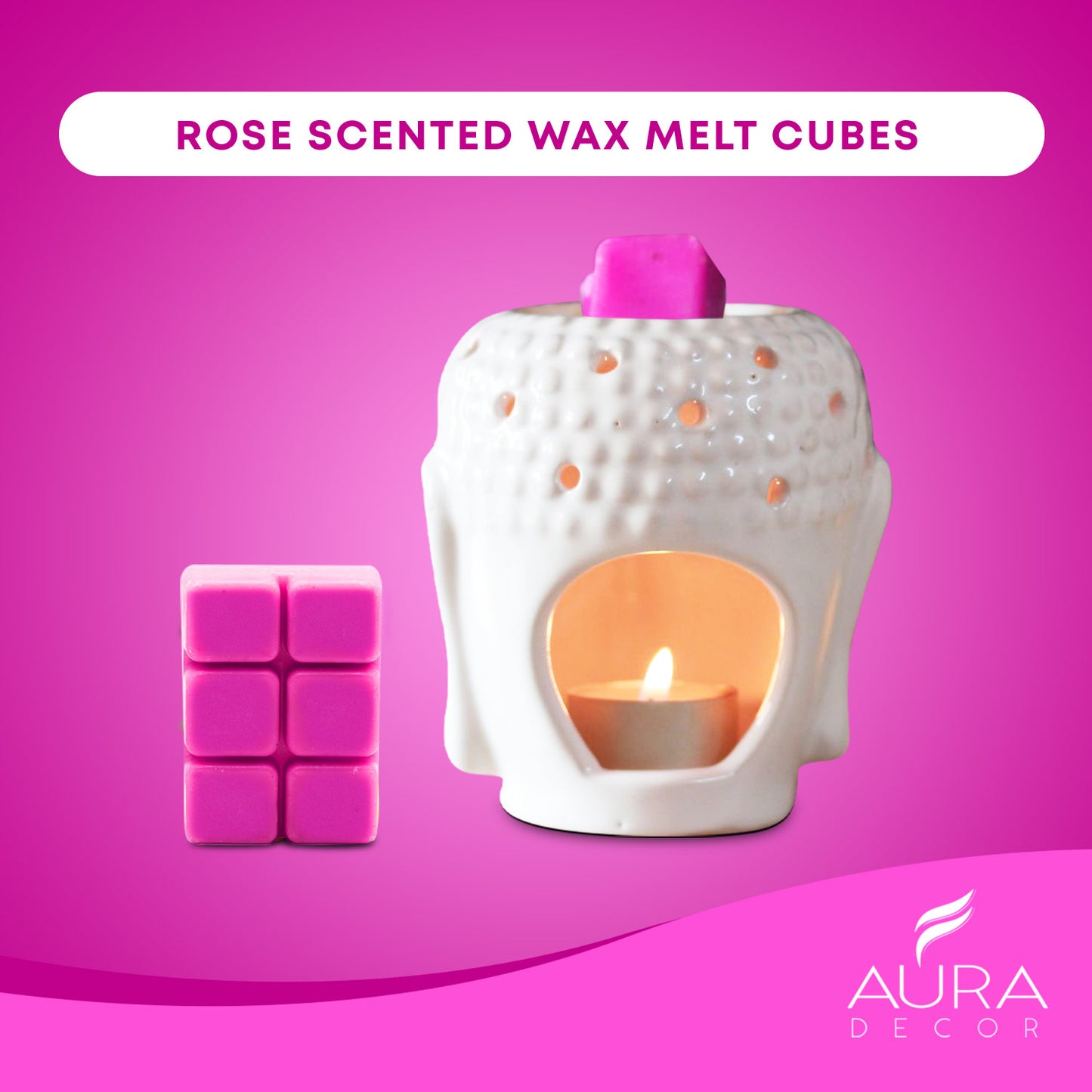 AuraDecor Aroma wax melts/scentsy wax tarts/tart wax Aroma Wax Tart Rose